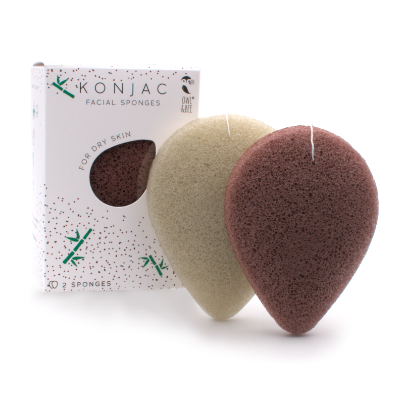 Éponges konjac visage - Pour les peaux sèches