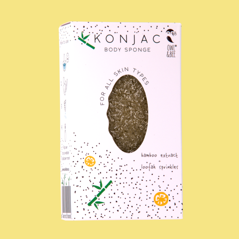 Konjac body sponge For all skin types Owl & Bee (France)